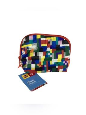 Target x Lego RARE Urban Brick Soft Padded Color Block Zippered Pouch Bag NEW